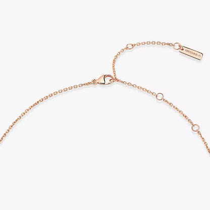 [LUCKY LOVE]Lucky Eye Diamond Necklace in Rose Gold and Turquoise