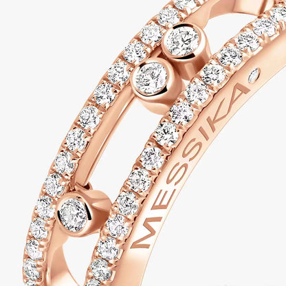 [LUCKY LOVE] Baby Move Gold Diamond Pave_ Ring