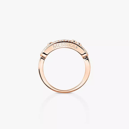 [LUCKY LOVE] Baby Move Gold Diamond Pave_ Ring