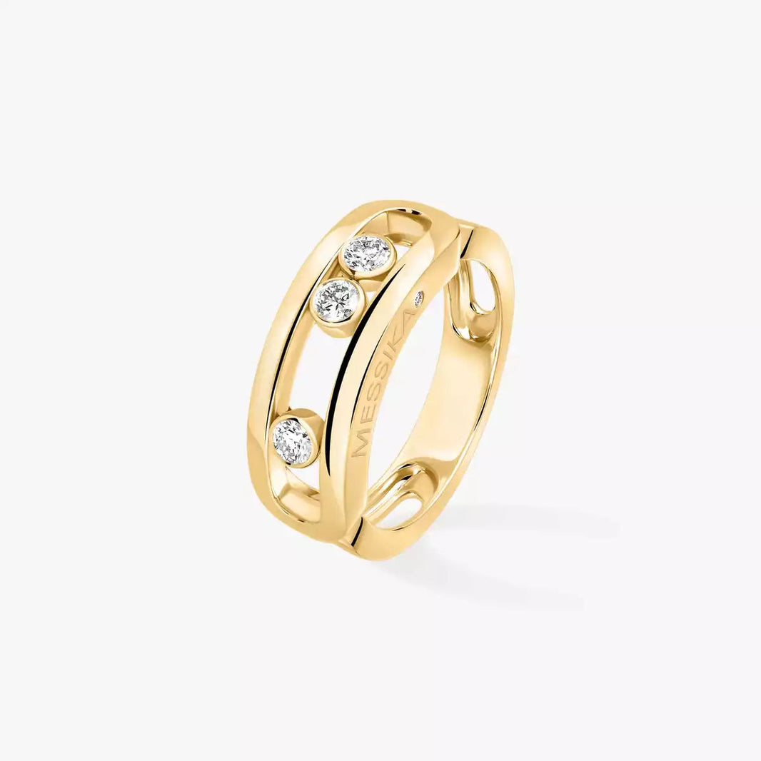 [LUCKY LOVE] MoveGold Diamond Ring