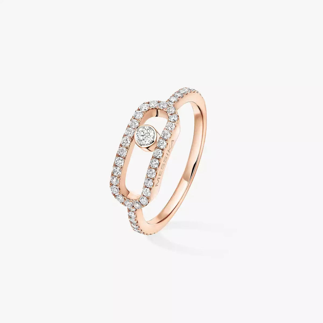[LUCKY LOVE]Move Uno Diamond Ring in Gold
