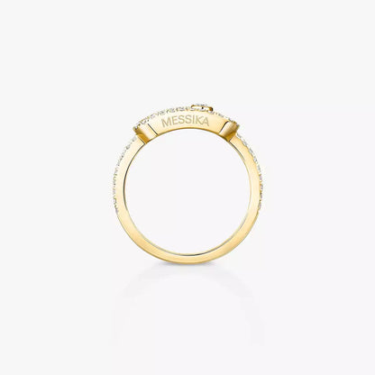 [LUCKY LOVE]Move Uno Diamond Ring in Gold