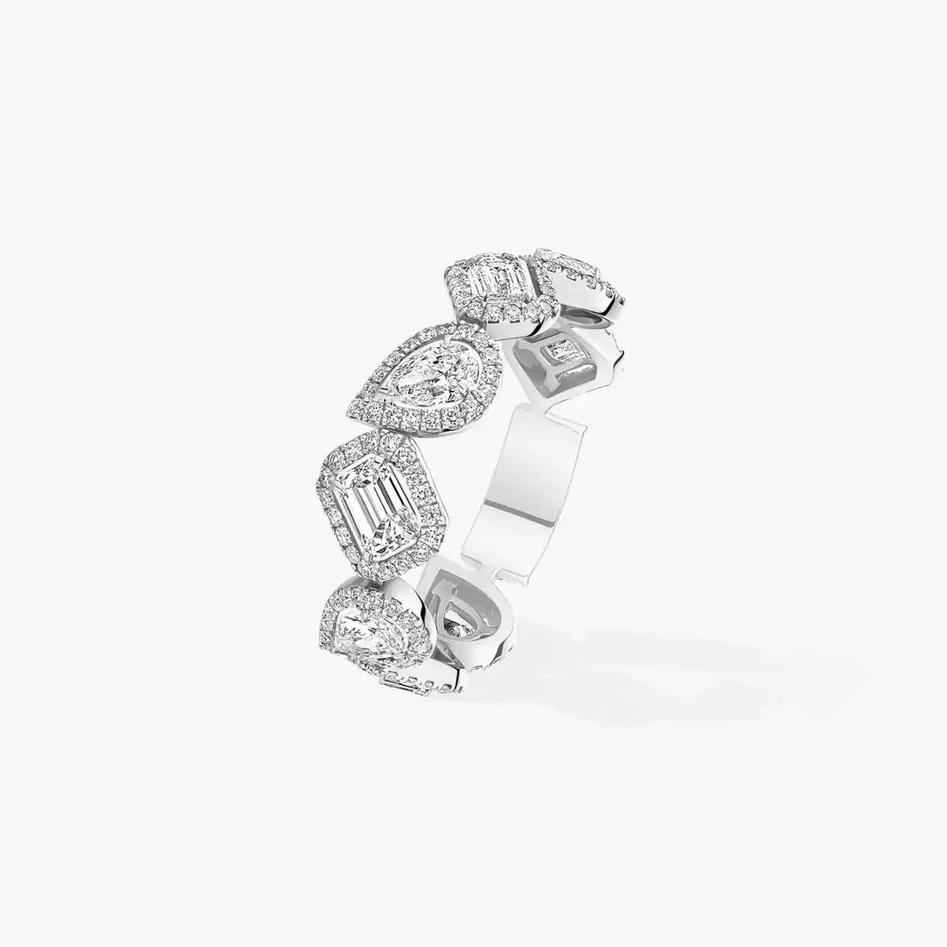 [LUCKY LOVE]Diamond Wedding Ring My Twin
