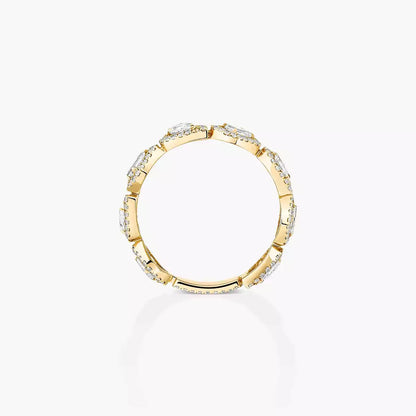 [LUCKY LOVE]Diamond Wedding Ring My Twin