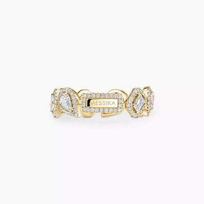 [LUCKY LOVE]Diamond Wedding Ring My Twin