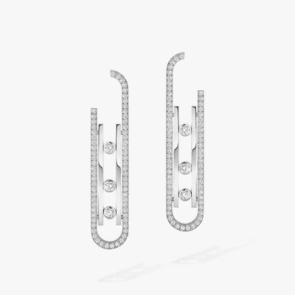 [LUCKY LOVE]Diamond Pendant Earrings Move 10Th