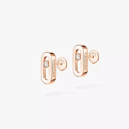 [LUCKY LOVE]Move Uno Diamond Stud Earrings