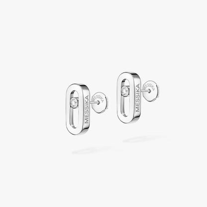 [LUCKY LOVE]Move Uno Diamond Stud Earrings
