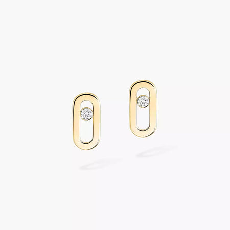 [LUCKY LOVE]Move Uno Diamond Stud Earrings