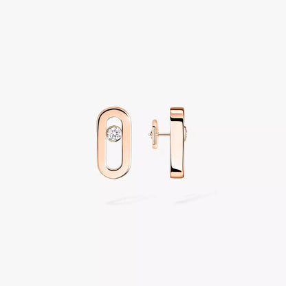 [LUCKY LOVE]Move Uno Diamond Stud Earrings