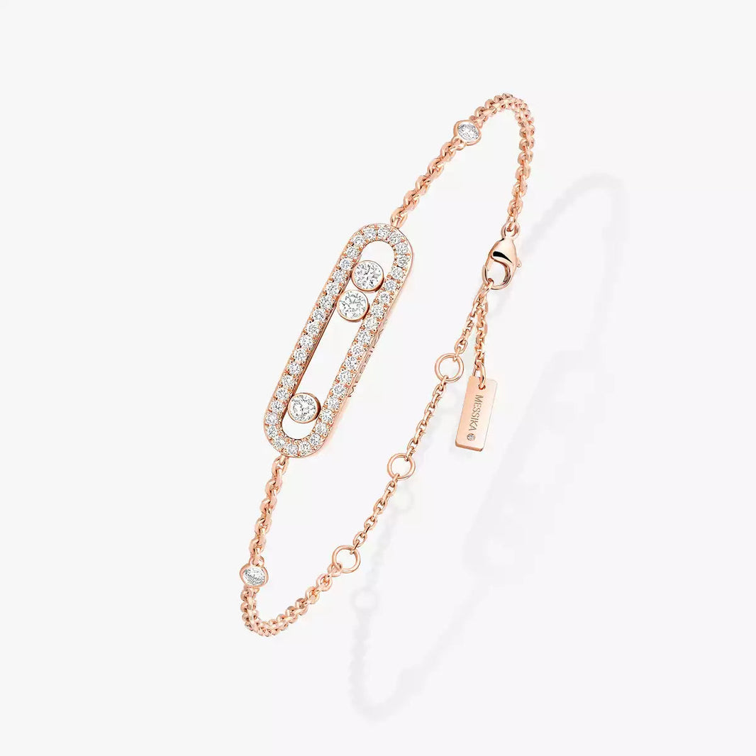 [LUCKY LOVE]Pavé Baby Move Diamond Bracelet