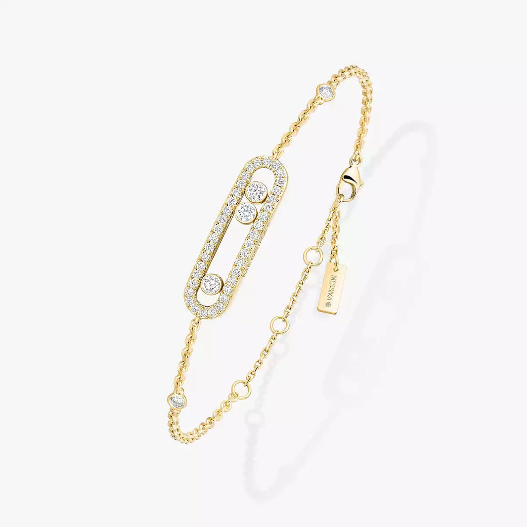 [LUCKY LOVE]Pavé Baby Move Diamond Bracelet