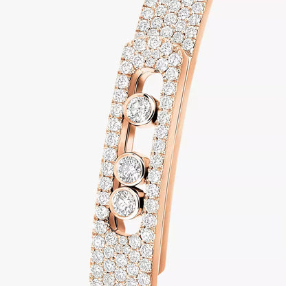[LUCKY LOVE]Move Noa Full Pavé Diamond Bangle Bracelet