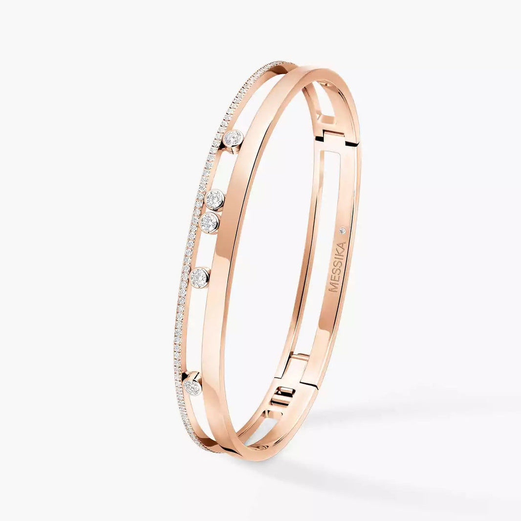 [LUCKY LOVE]Move Romane Diamond Bangle Bracelet