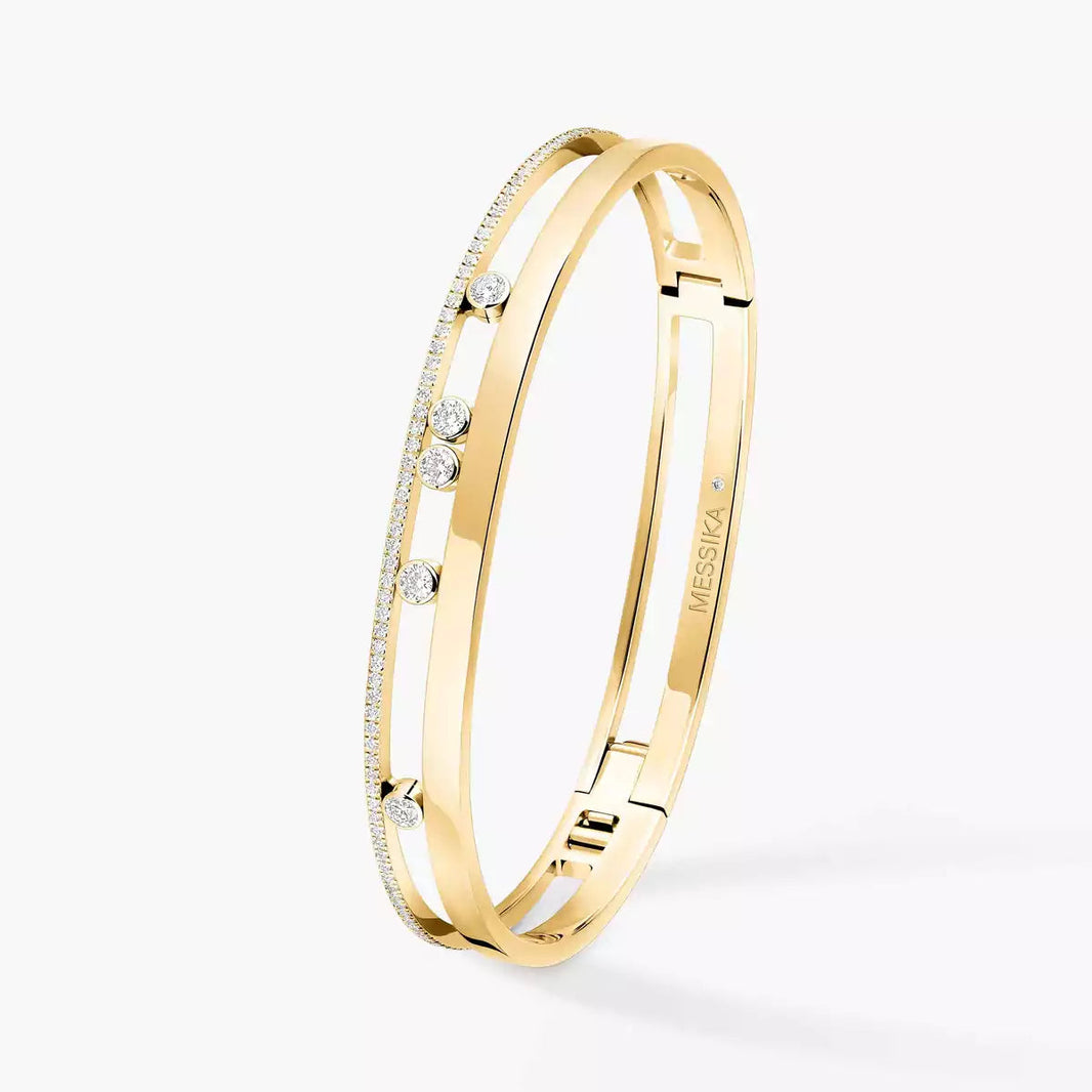 [LUCKY LOVE]Move Romane Diamond Bangle Bracelet