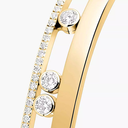 [LUCKY LOVE]Move Romane Diamond Bangle Bracelet