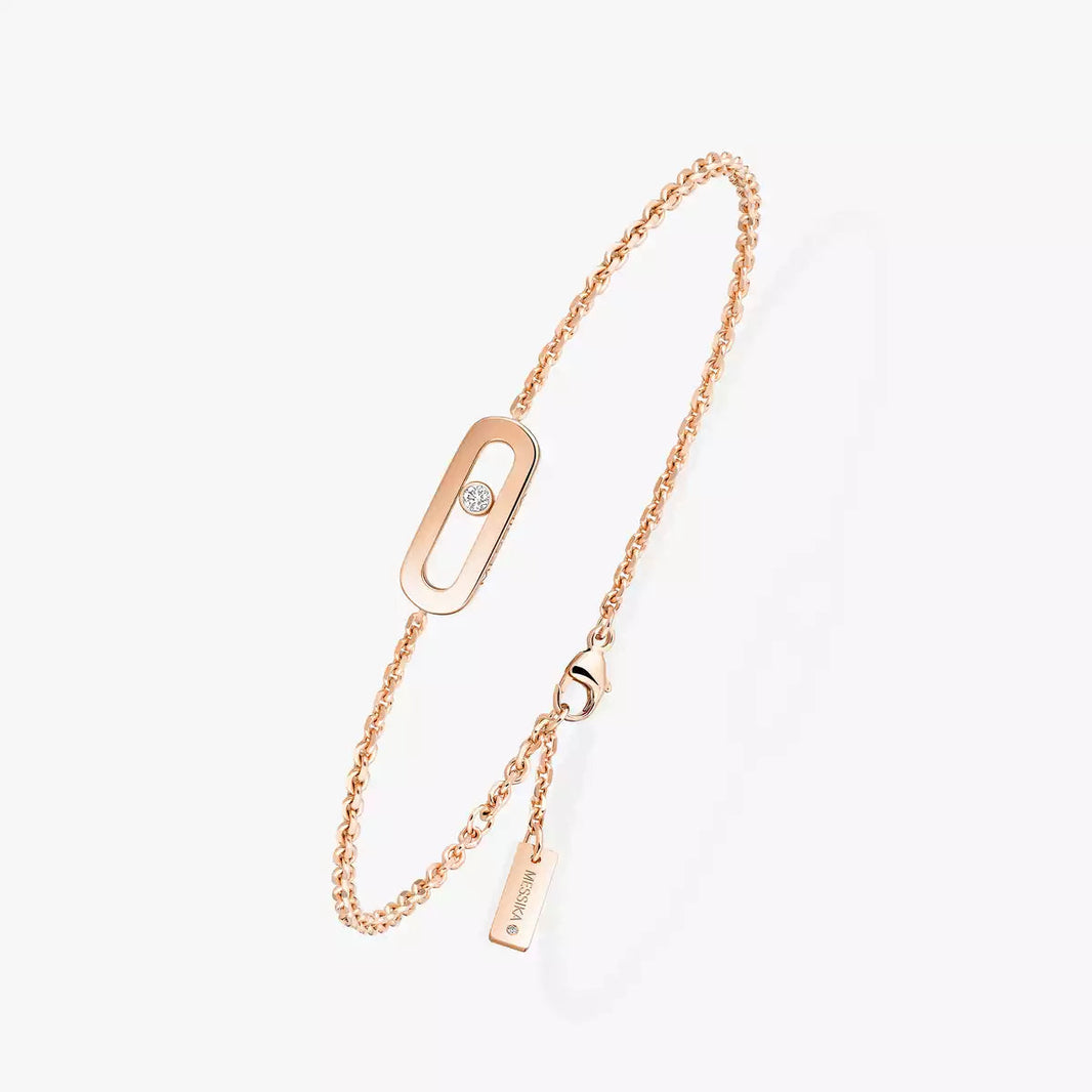 [LUCKY LOVE]Move Uno Diamond Bracelet