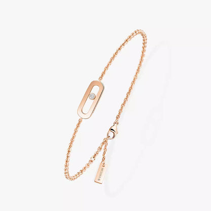 [LUCKY LOVE]Move Uno Diamond Bracelet