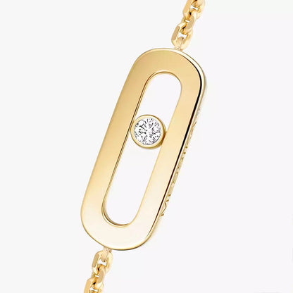 [LUCKY LOVE]Move Uno Diamond Bracelet