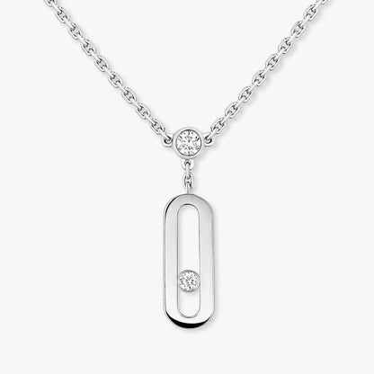 [LUCKY LOVE] Move Uno Diamond Necklace