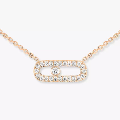 [LUCKY LOVE]Diamond Necklace Move Uno