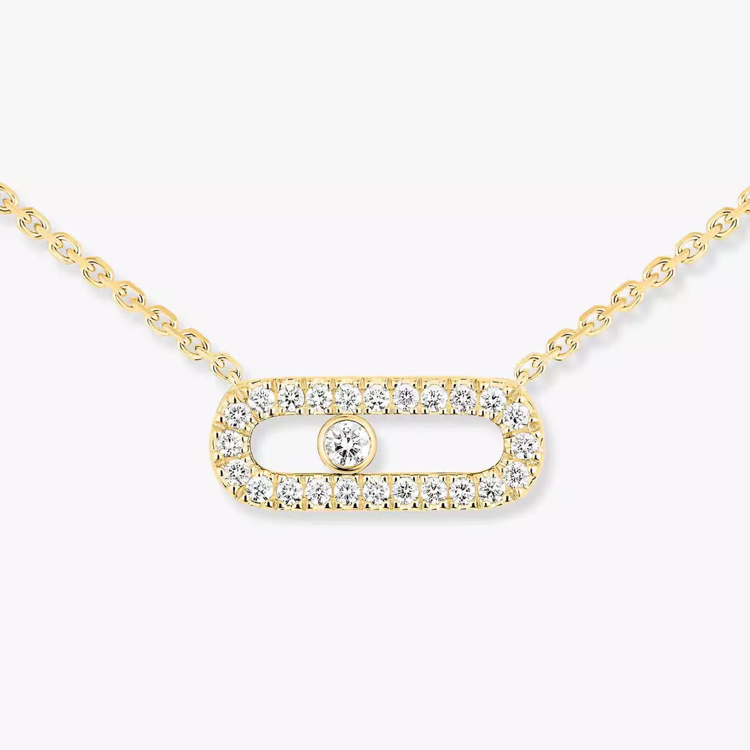 [LUCKY LOVE]Diamond Necklace Move Uno