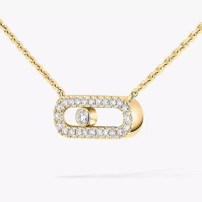 [LUCKY LOVE]Diamond Necklace Move Uno