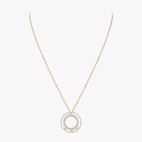 [LUCKY LOVE]Move Romane Long Pave_-Set Diamond Necklace