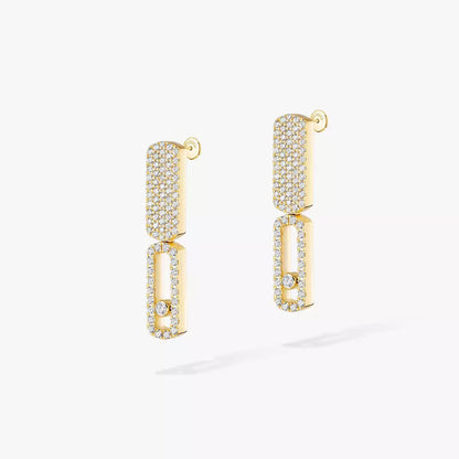 [LUCKY LOVE]Imperial Move SM Diamond Earrings