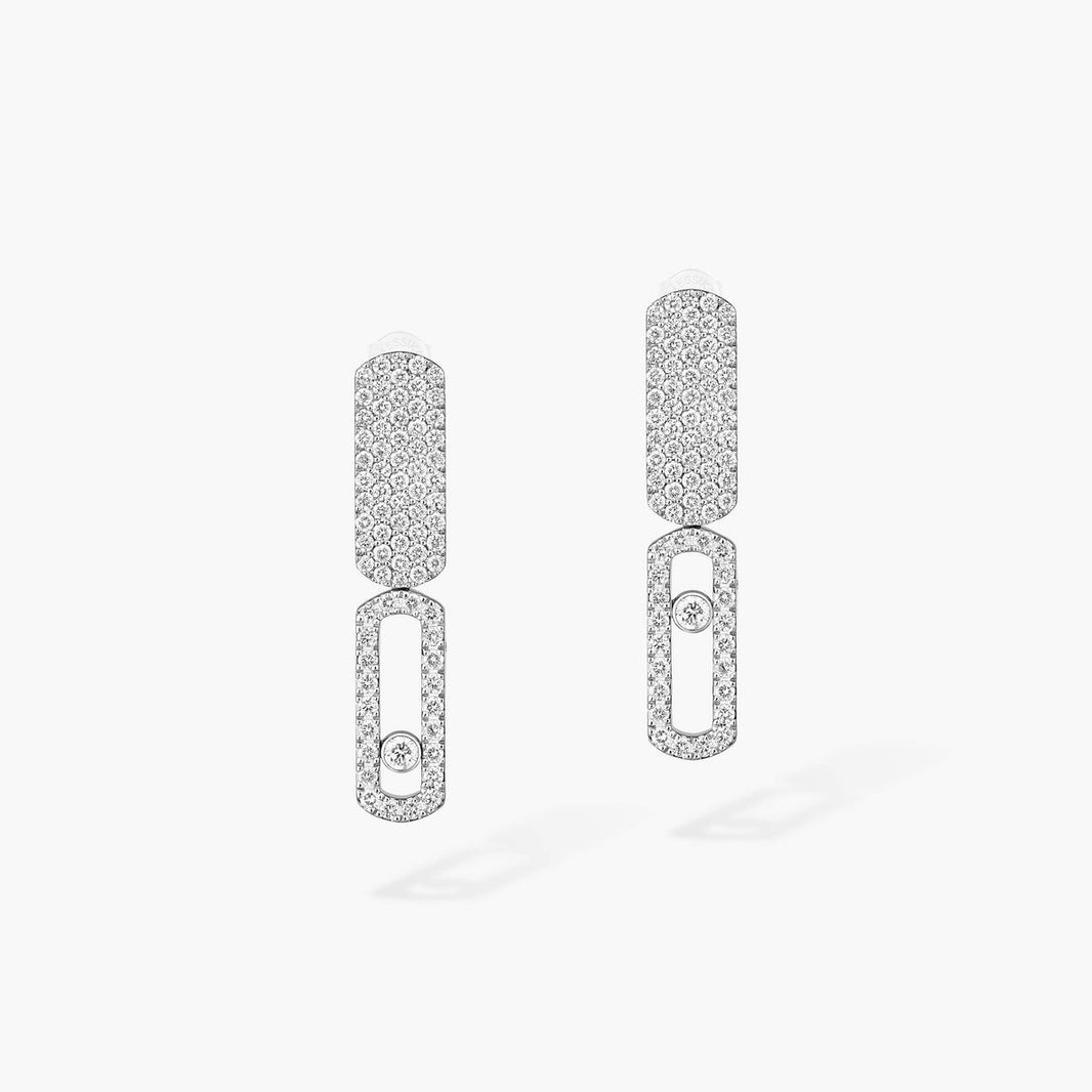 [LUCKY LOVE]Imperial Move SM Diamond Earrings