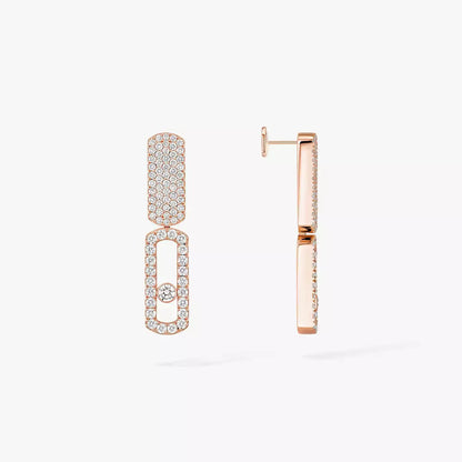 [LUCKY LOVE]Imperial Move SM Diamond Earrings