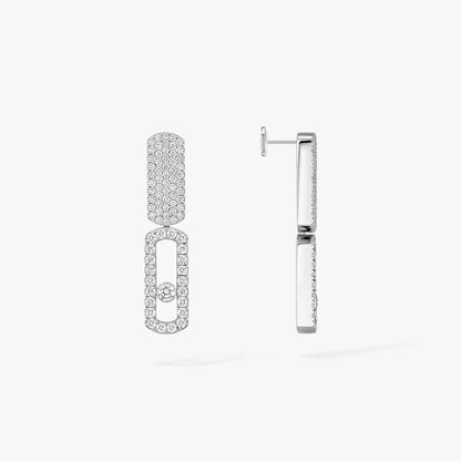 [LUCKY LOVE]Imperial Move SM Diamond Earrings