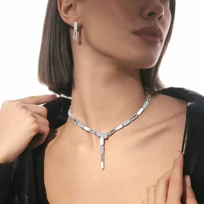 [LUCKY LOVE]Imperial Move SM Diamond Earrings