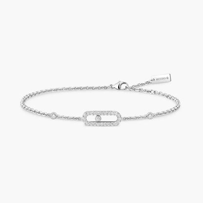 [LUCKY LOVE]Move Uno Diamond Bracelet