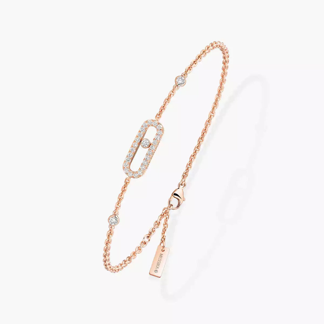 [LUCKY LOVE]Move Uno Diamond Bracelet