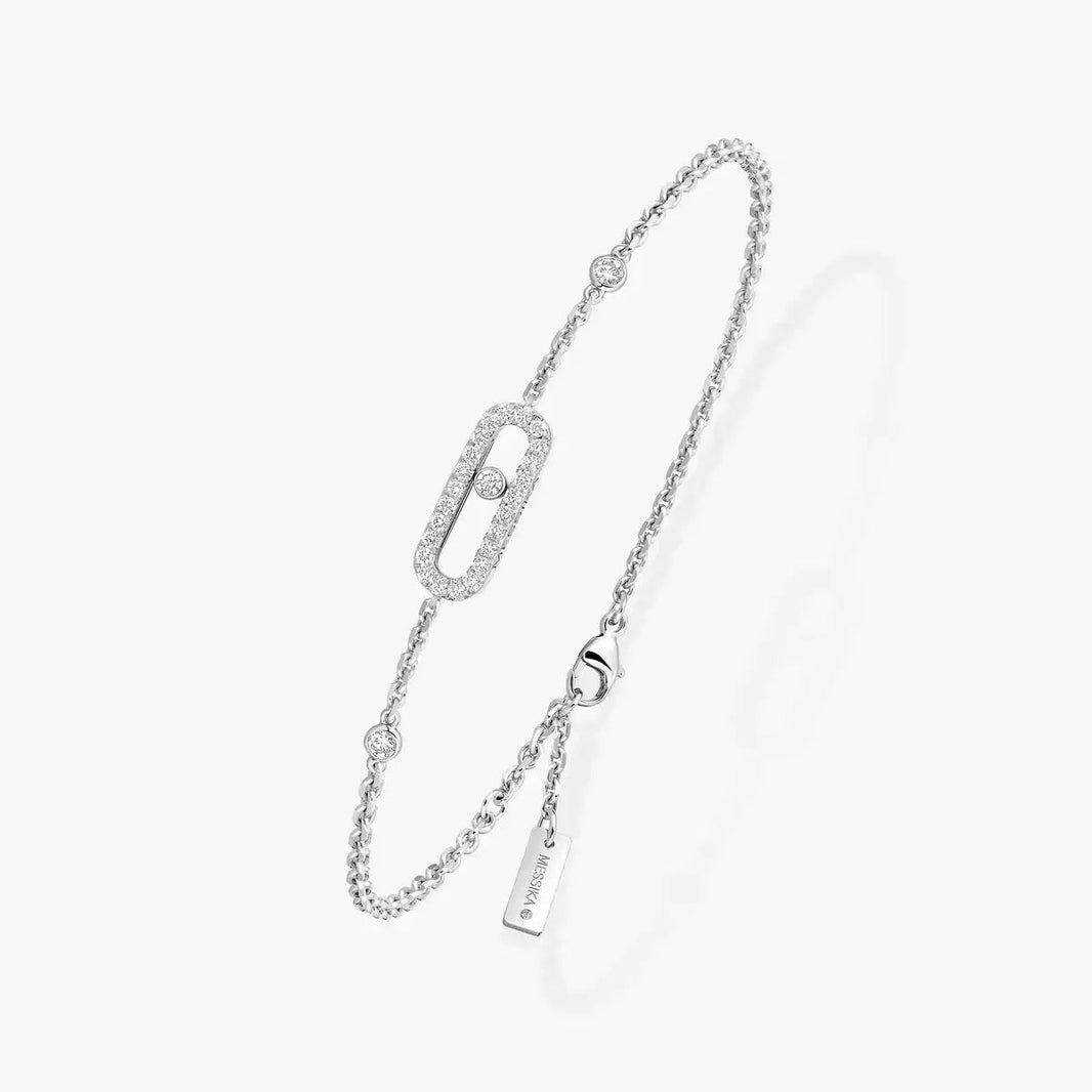 [LUCKY LOVE]Move Uno Diamond Bracelet