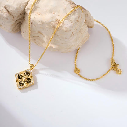 [LUCKY LOVE]OPERA TULLE ENAMEL NECKLACE