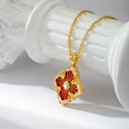 [LUCKY LOVE]OPERA TULLE ENAMEL NECKLACE