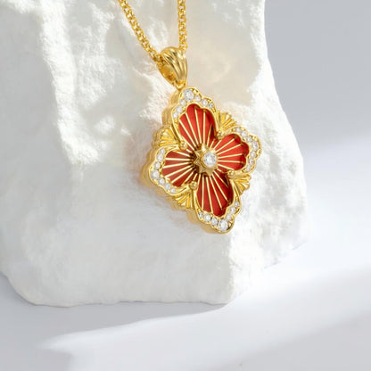 [LUCKY LOVE]OPERA TULLE ENAMEL NECKLACE