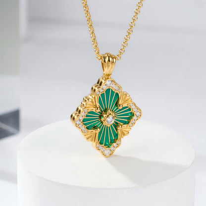 [LUCKY LOVE]OPERA TULLE ENAMEL NECKLACE