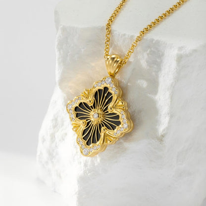 [LUCKY LOVE]OPERA TULLE ENAMEL NECKLACE