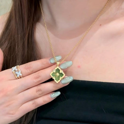 [LUCKY LOVE]OPERA TULLE ENAMEL NECKLACE