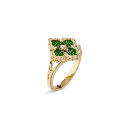 [LUCKY LOVE]OPERA TULLE  RING WITH  ENAMEL BACKGROUND
