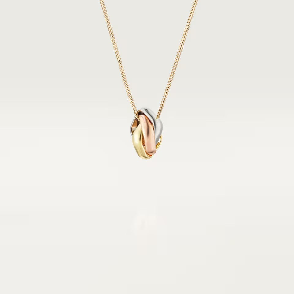 [LUCKY LOVE]TRINITY CUSHION NECKLACE COLLECTION