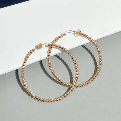 [LUCKY LOVE] SMOOTH BEAD STUD EARRINGS