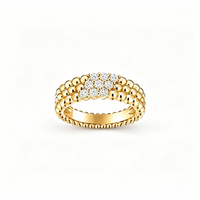 [LUCKY LOVE] THREE-ROW DIAMOND RING