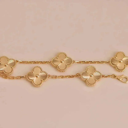 [LUCKY LOVE] CLOVER 5 MOTIF LASER BRACELET COLLECTION