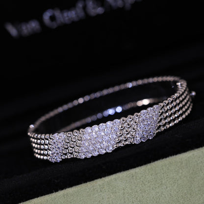 [LUCKY LOVE]  FIVE-ROW DIAMOND BRACELET