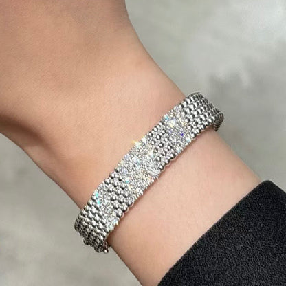 [LUCKY LOVE]  FIVE-ROW DIAMOND BRACELET
