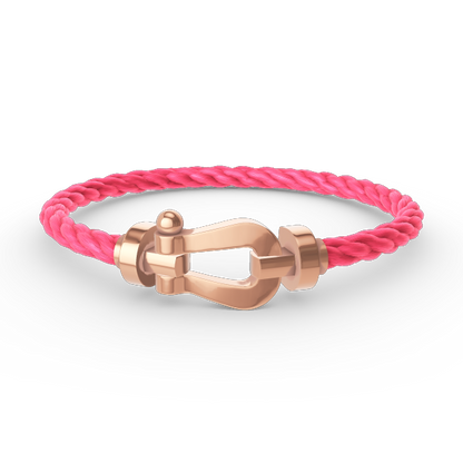 [LUCKY LOVE]FORCE LARGE HORSESHOE NO DIAMOND BRACELET ROSE GOLD